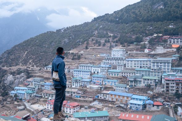 由潘波崎 Pangboche(3980m) 返回 南崎巴札Namche Bazaar(3,440m)
今日路程約6-7小時。