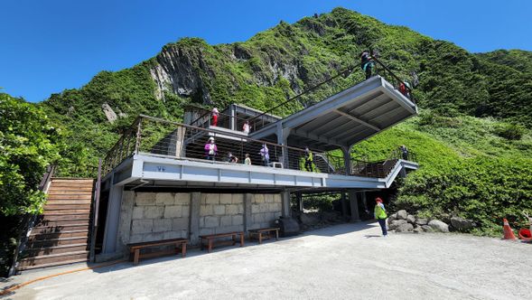 基隆嶼上唯一的門牌基隆嶼8號~可休憩觀海