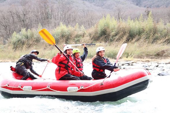 13:30 鮎の里公園
里山ラフティング(13:30~)