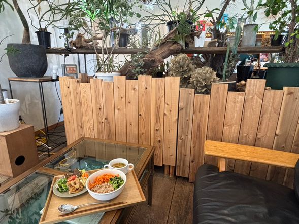 10:45 ハイヅカ湖畔の森
カフェにて発酵玄米を使ったボタニカルランチをご堪能