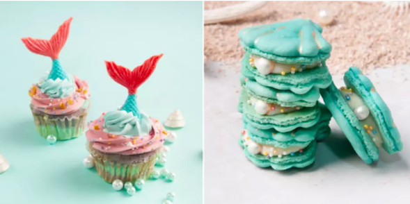 夏日同樂 - 雙人同樂組合:人魚公主杯子蛋糕+海洋維納斯(台北門市限定)