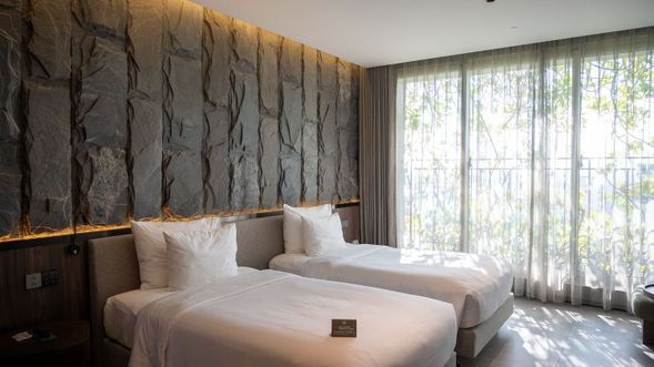 客房有一大房與兩小房的選擇。