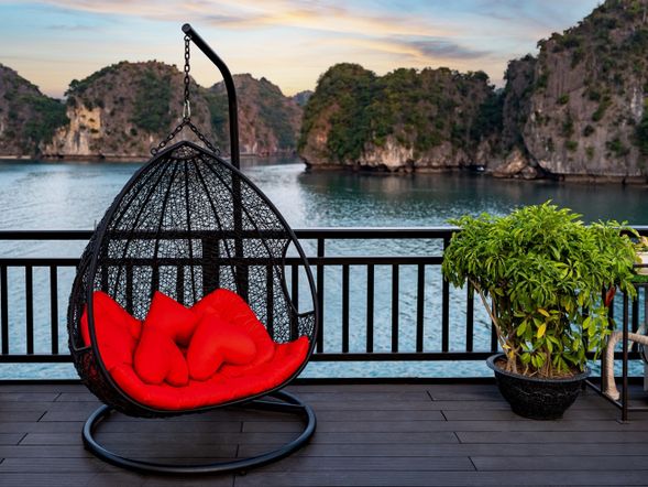 早晨欣賞海灣美景,喝杯茶或咖啡。