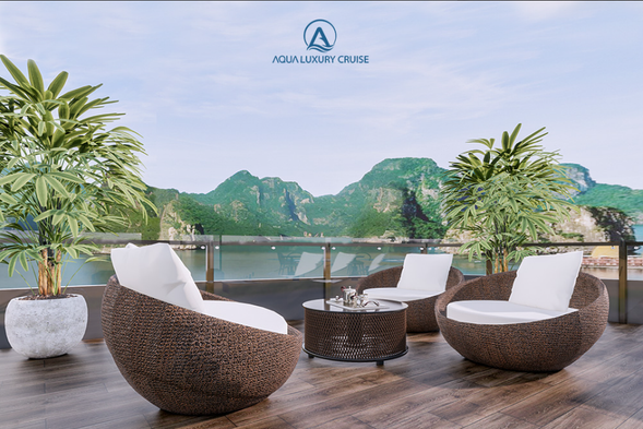 抵達巡州島國際港口,於候船室辦理登船手續。