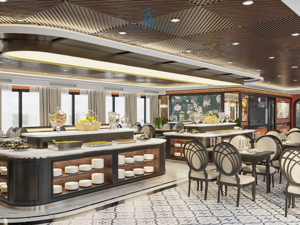 【歡樂午餐】
於船上享用豐盛自助午餐,同時欣賞下龍灣與蘭夏灣壯麗的奇岩景觀。