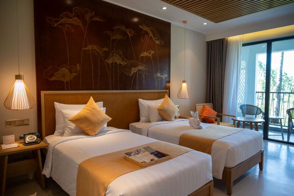 雅致及奢華感內飾風格,溫馨舒適的客房,都附有私人陽台。