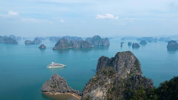 回船休憩,欣賞海上風光