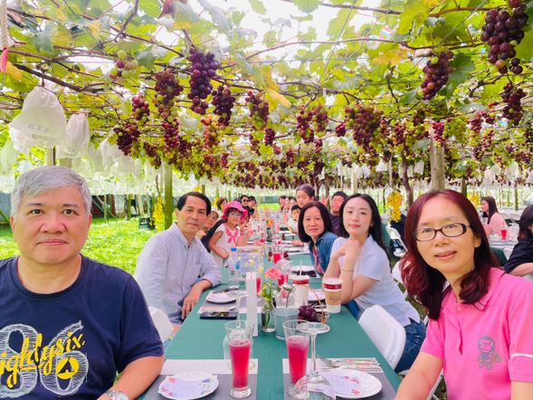 葡萄樹下用餐~圖為2023年拍攝