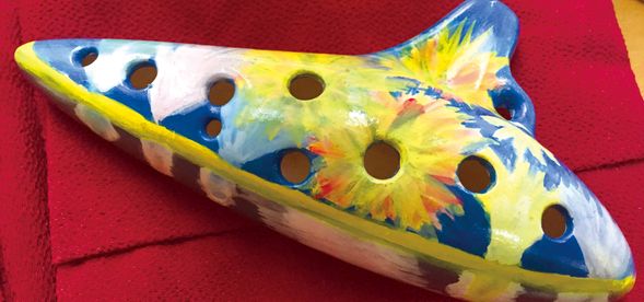 【オカリナ絵付け作品例】