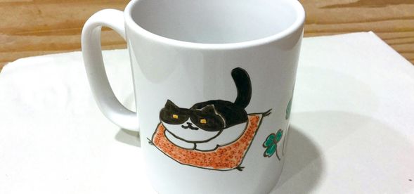 【マグカップ絵付け作品例】