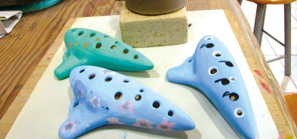 【オカリナ絵付け作品例】