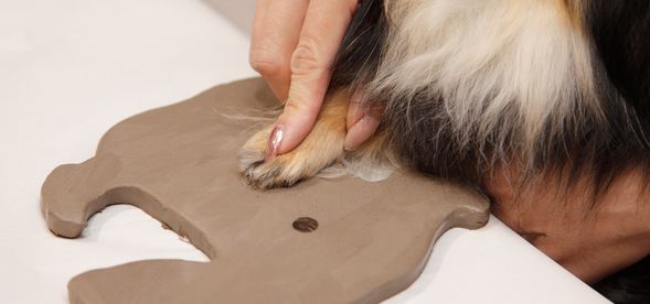 わんこ時計作品例