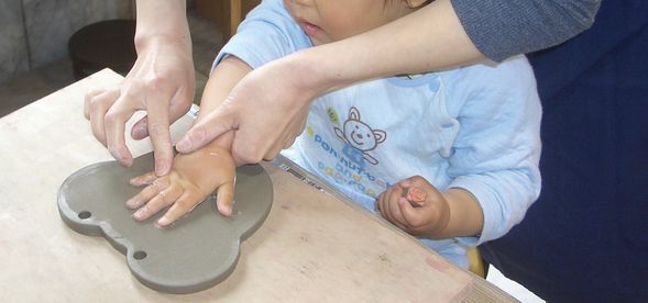 わんこ時計作品例