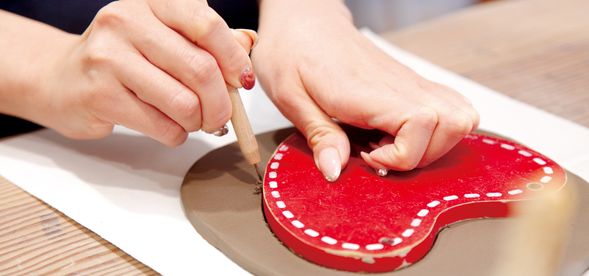 わんこ時計作品例