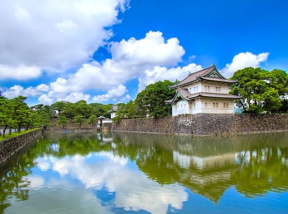 The Imperial Palace grounds feature many historical buildings, allowing visitors to experience Japan's modern history while enjoying the beauty of Japanese trees, flowers, unique architecture, and gardens.