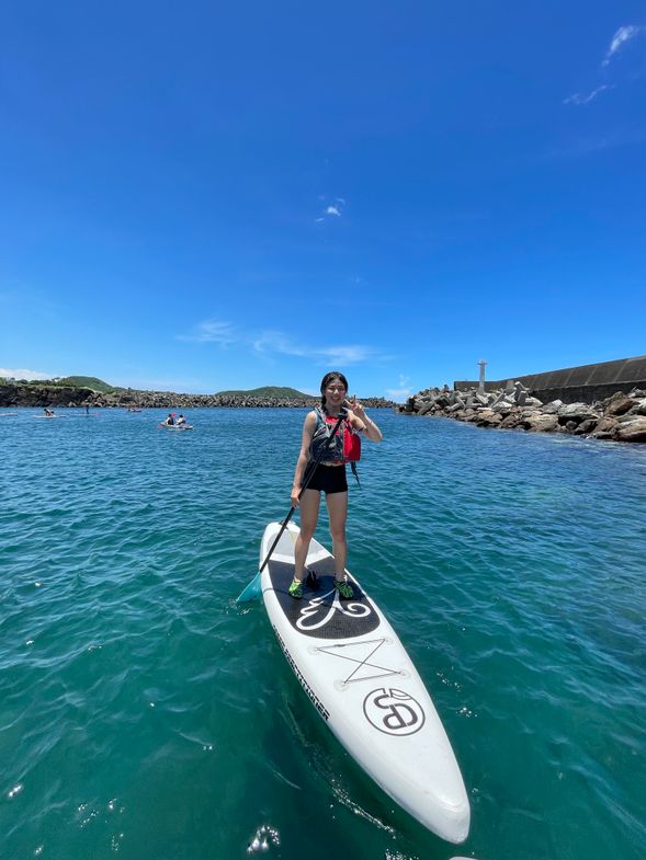 熟悉各種立槳技巧 (站立划槳)