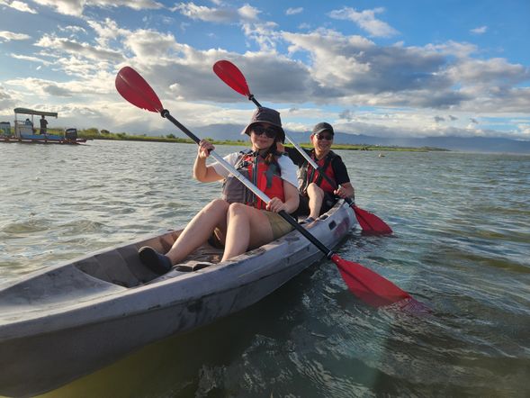蘭陽溪廣闊的視野及迎面吹拂的海風,讓人心曠神怡