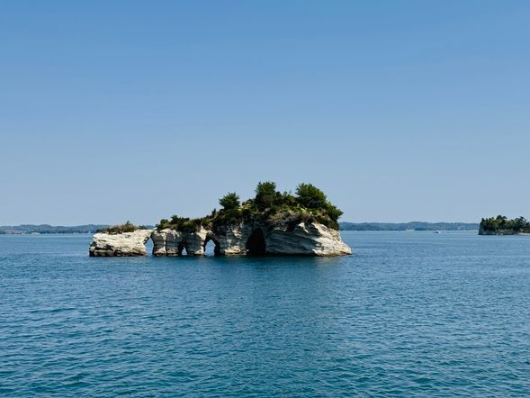 松島遊覧船にて景色を堪能