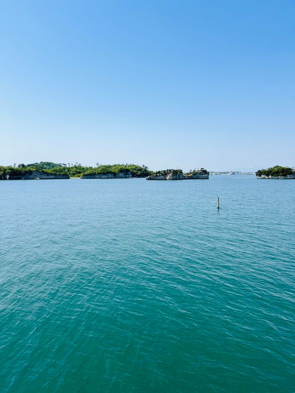 松島遊覧船にて景色を堪能