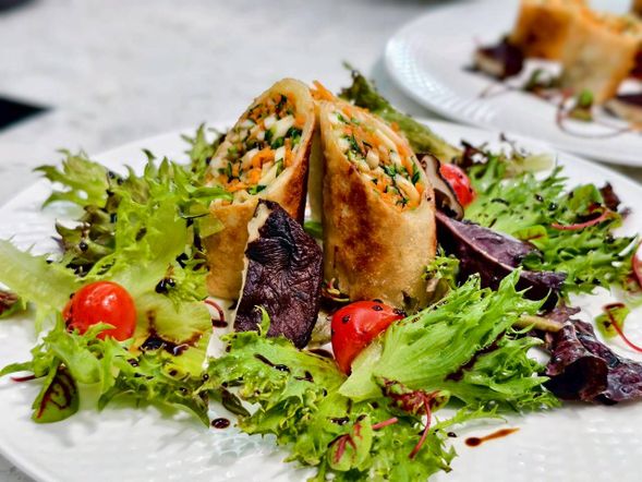 現場享用親手做的餐點~ 學員互動時光