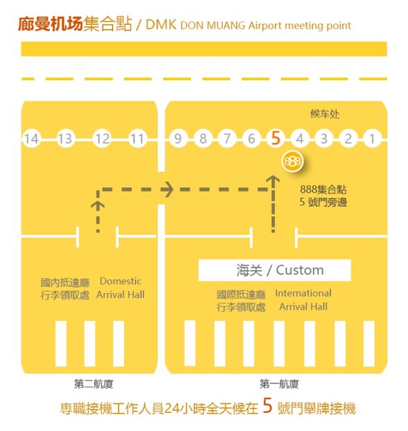 Don Mueang Airport pick-up point