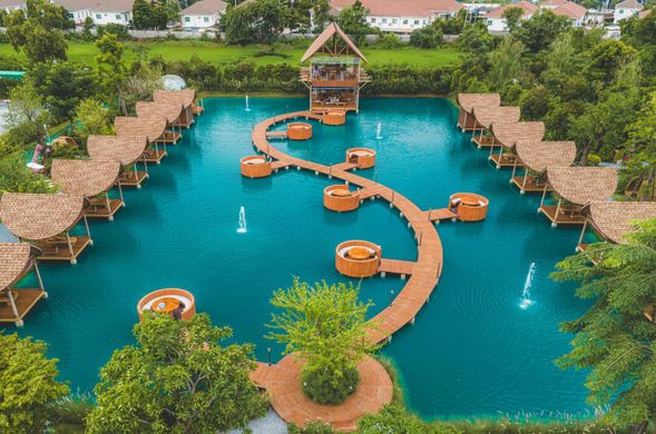 Bubble in the forest Cafe Bangkok's newest internet celebrity cafe, Thailand's Little Maldives floating cafe (internet celebrity floating market itinerary only)