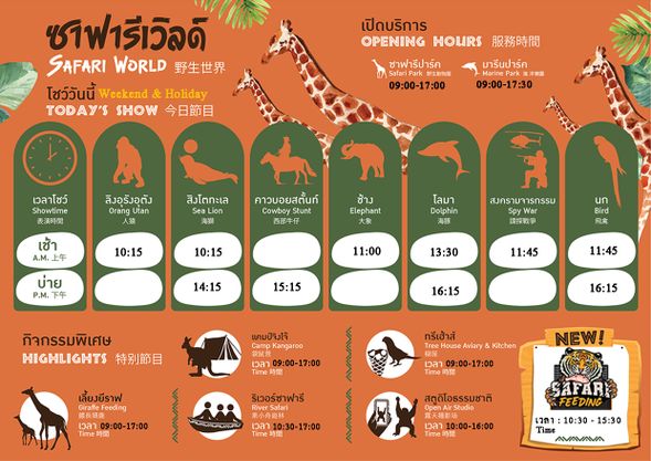 Weekend and Holiday Performance Schedule