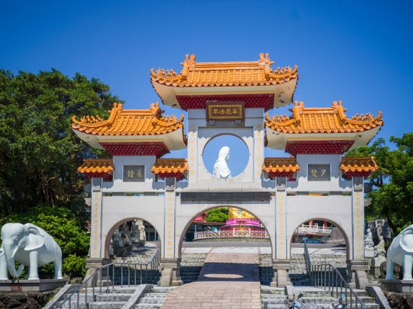 混乗車にて基隆中正公園へ