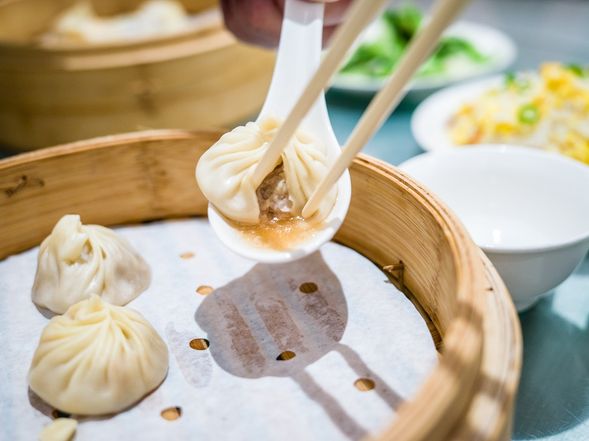 有名小籠包店での夕食
※小籠包の名店で、飲茶セットを堪能できます。