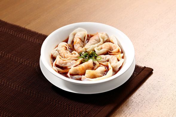 四川風エビワンタン