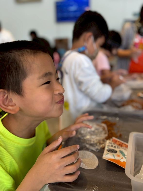 麻糬加魚鬆,好好吃呦!