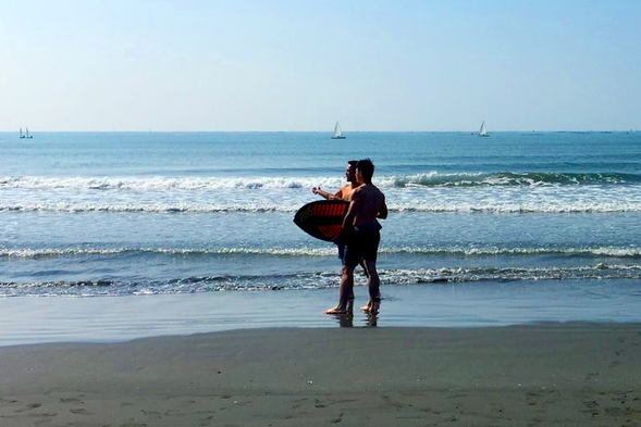 漁光島冬日的豔陽仍然無限美好