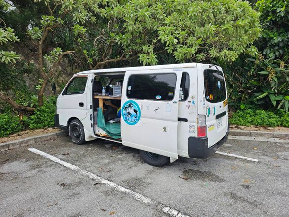 抵達停車場集合點報到