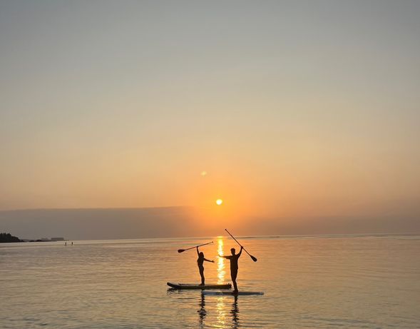 盡情享受沖繩的夕陽以及一望無際的美麗海