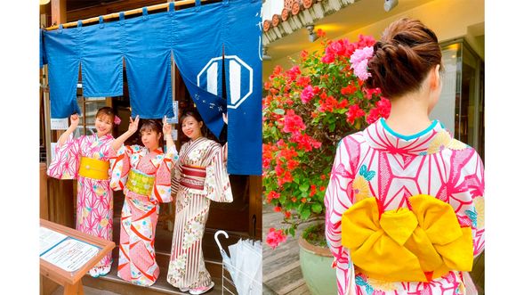 家族やパートナー、友達と着物で沖縄旅行をお楽しみください。