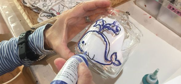 ガラスアート体験作品例