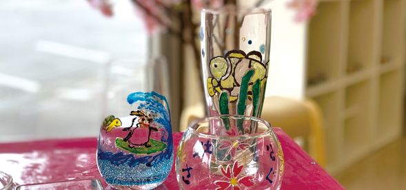 ガラスアート体験作品例