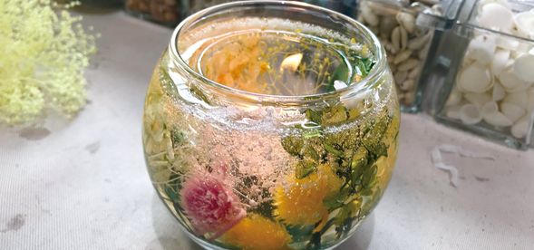 ボタニカルキャンドル作品例