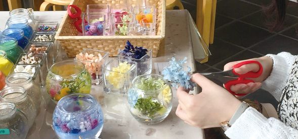 ボタニカルキャンドル作品例