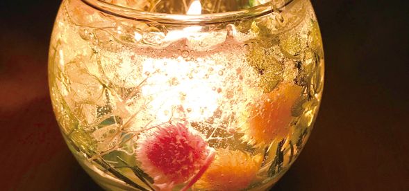 ボタニカルキャンドル作品例