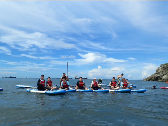 返程抵達下水點,休息、盥洗
