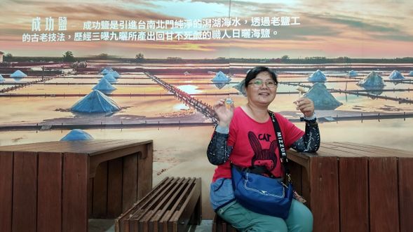 於七股遊客中心-成功鹽體驗館進行鹽星星或鹽皂DIY