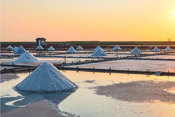 搭乘西濱快線前往井仔腳鹽田站