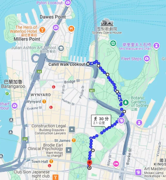 辦理報到 行程地圖