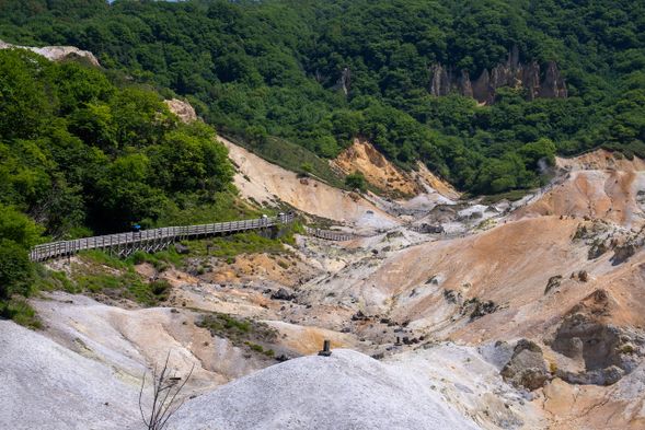 ♨️ 登別地獄谷
地熱景觀、溫泉步道