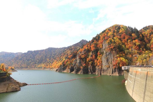 🏞️豐平峽
電氣巴士、水庫放流、山谷紅葉
約可停留1小時