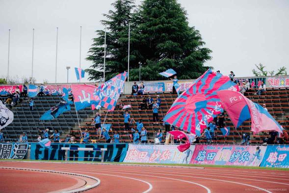 千葉県市原市 ゼットエーオリプリスタジアム(選手のウォーミングアップから試合観戦! FCふじざくら山梨を全力で応援しよう!)