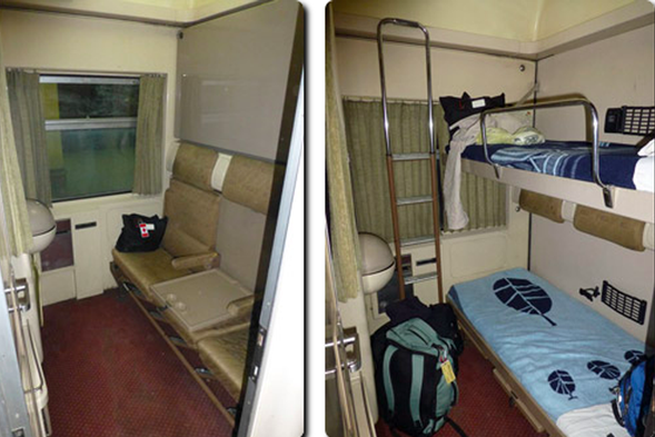 夜臥火車體驗
外觀與一般列車無異,但內部空間截然不同,每間廂房備有上下床舖。車廂內備有有空調設備、洗臉台..等等。還有專屬的列車服務員在您搭乘期間提供餐食服務,在火車上睡上一覺、三五好友聊天嗑牙,是種難得的體驗呢!
我們將安排搭乘火車前或抵達目的地後前往旅館盥洗,洗澡的問題解決了,就好好享受這奇妙的體驗吧!
註1:特別安排搭乘火車前或抵達目的地後前往當地旅館盥洗,不因體驗火車之旅而犧牲日常習慣。
註2:因火車車廂空間不大,建議可攜帶過夜小包,攜帶輕便梳洗用品或零食及睡衣,避免在車廂內打開行李翻找不便。