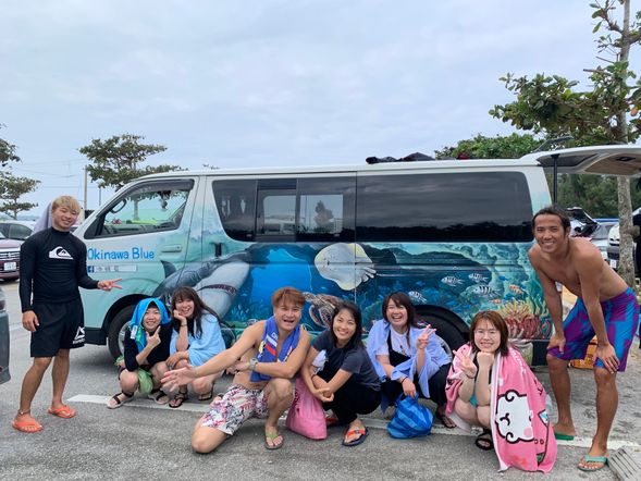 領取青之洞窟浮潛活動照片後解散,請自行開車前往6種水上活動集合地點:MURUKU HAMA BEACH。