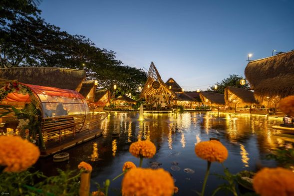 食尚玩家推薦~竹子水上屋餐廳享用晚餐